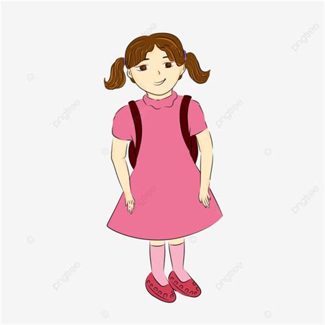 Girls Wear Pink Clothes, Girl, Pink, Cartoon PNG Transparent Clipart ...