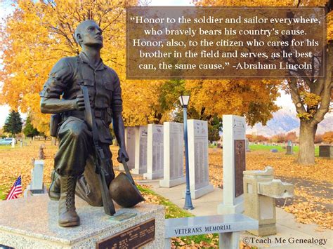 Top 25 Veterans Day Quotes ~ Teach Me Genealogy