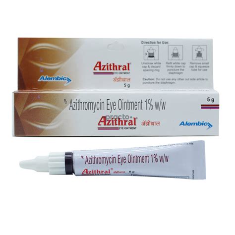 Azithral 10 MG Eye Ointment - Uses, Dosage, Side Effects, Price, Composition | Practo