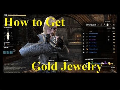 ESO How to get Gold Jewelry - 3 Different Ways - YouTube