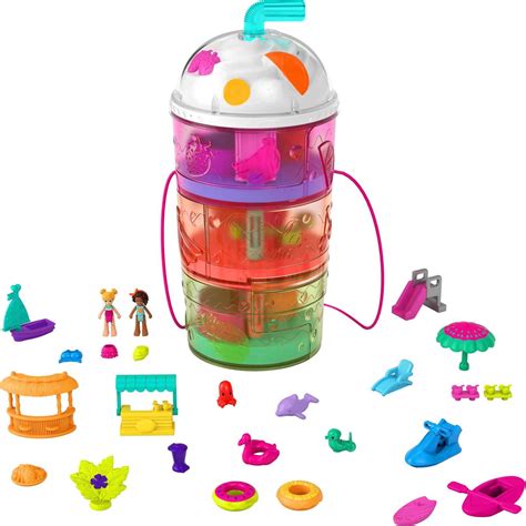 Polly Pocket Spin & Reveal Juice Can Playset with 25 Themed Surprises - Walmart.com - Walmart.com