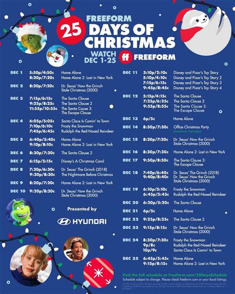 Check out the #25DaysOfChristmas lineup on Freeform! - Mom Does Reviews