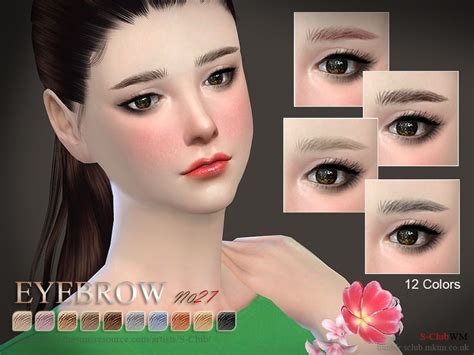 S-Club WM thesims4 Eyebrows27 F | Sims, Sims 4 cc makeup, Sims 4