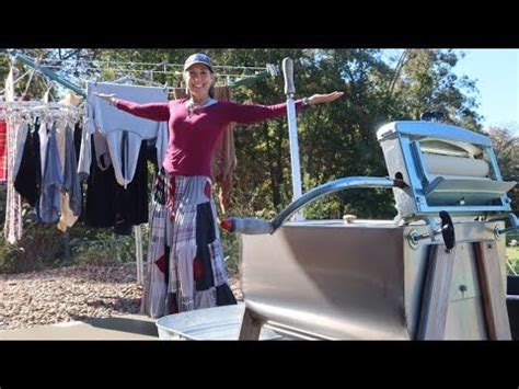 Laundry Day Living Off Grid | You have never seen anything like it! in ...