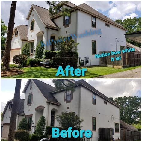 Stucco House Wash and Concrete Cleaning in Houston, TX | Latest Project ...