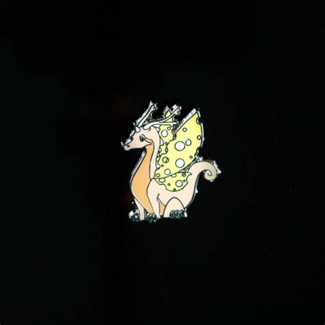 Cheese Dragon Enamel Pin