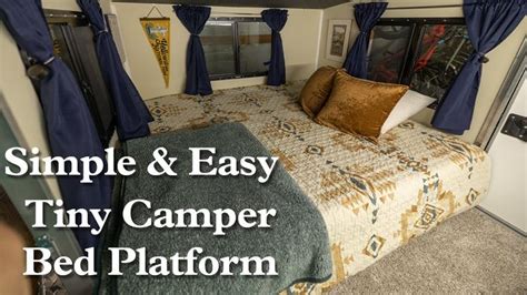 Simple Tiny Camper Bed Platform - Runaway Camper, Teardrop Camper, DIY ...