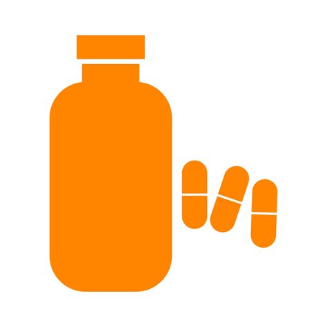 Pills bottle on white background 4793731 Vector Art at Vecteezy