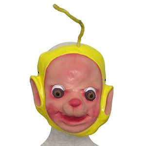 Amazon.com: Yellow Teletubbies Laa-Laa Rubber Face Mask Dress Up ...