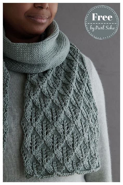 Leaf Lace Scarf Free Knitting Pattern Leaf Knitting Pattern, Easy Scarf ...