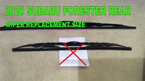 Subaru Forester Wiper Blade Size