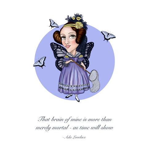 Ada Lovelace Greeting Card - PRINT AT HOME | Molsner illustrated