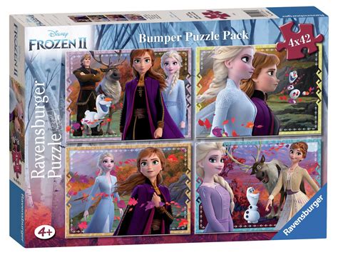 Disney Frozen 2 42 Piece Jigsaw Puzzle - Set of 4