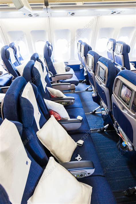 Economy class seats - Stock Image - C034/8844 - Science Photo Library