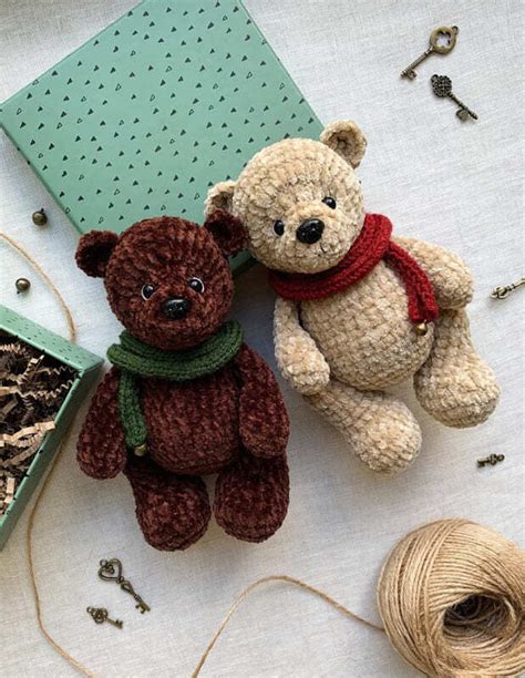 Crochet Plush Teddy Bear Amigurumi PDF Free Pattern - Lovelycraft