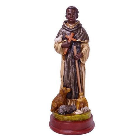 ST. MARTIN DE PORRES STATUE - 8 1/2" | EWTN Religious Catalogue