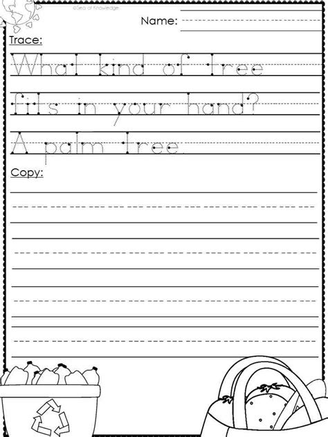 Handwriting Practice Free Printables Earth Day Jokes