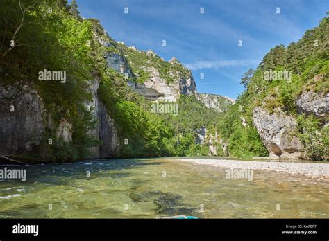 Gorges du Tarn on a boat Stock Photo - Alamy