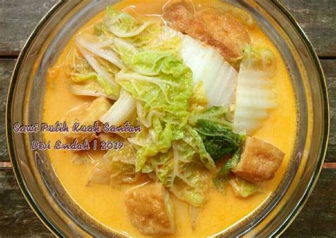 Resep Sayur Sawi Putih Kuah Santan 01.04.2019 oleh Cloudy Cloud - Cookpad