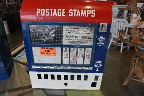 VINTAGE USA POSTAGE STAMP VENDING MACHINE - Big Valley Auction