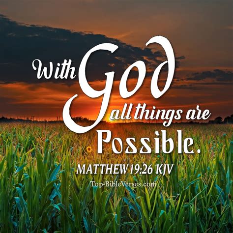 Matthew 19:26 KJV Images | With God All Things Are Possible