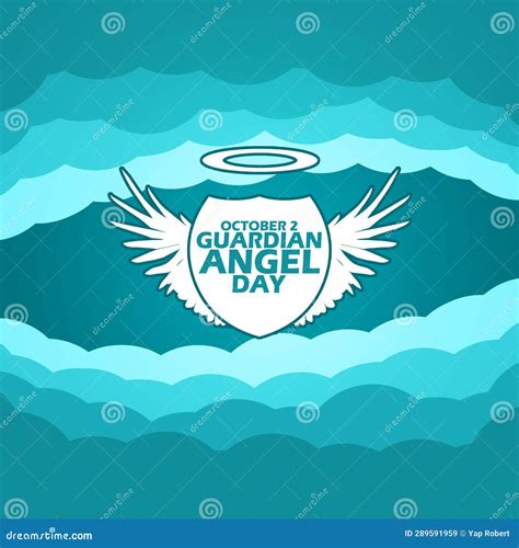 Guardian Angels Day on October 2 Stock Illustration - Illustration of shape, alphabet: 289591959