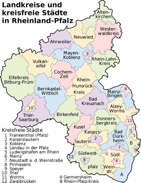 Rhineland-Palatinate map