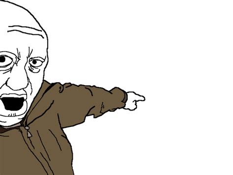 Soyjak Prigozhin Pointing Transparent PNG | Prigozhin Pointing | Know Your Meme