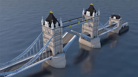 3D model Low Poly London Tower Bridge Landmark VR / AR / low-poly | CGTrader