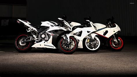 White Honda CBR series motorcycles wallpaper - Motorcycle wallpapers - #54383