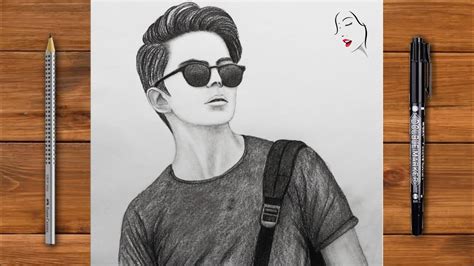 Sketches Of Boys With Mask - Prakash r on how to draw a realistic human face?