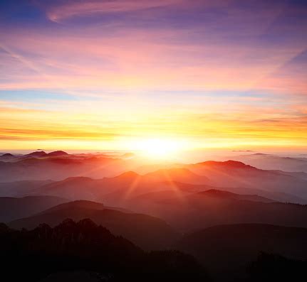 Free picture: sunrise, mountain