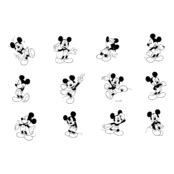 Mickey Mouse Logo Black and White (5) – Brands Logos