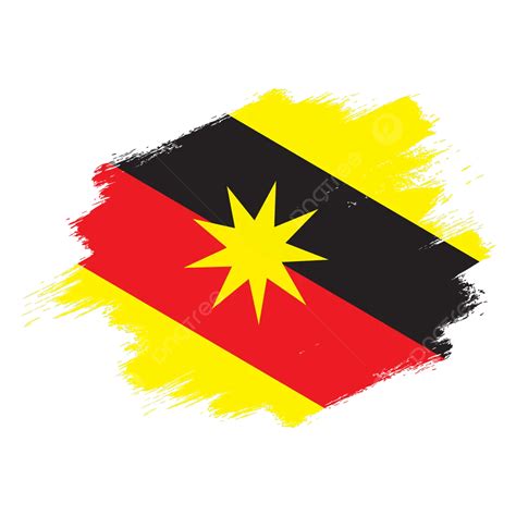 Malaysia State Sarawak Vector Flag Design Template, Malaysia State Flag, Malaysia Flag, Flags ...