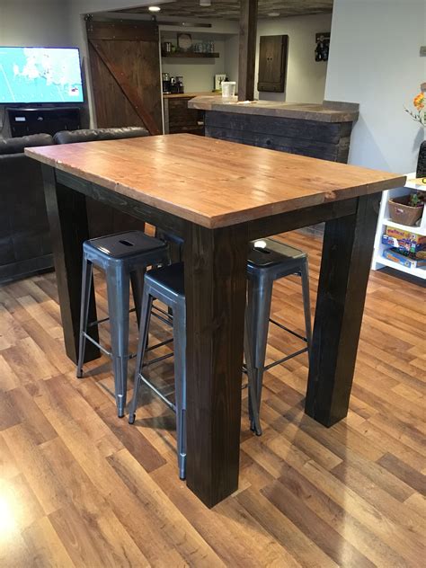 42" High Pub Table w/ 6x6 Legs | Pub table and chairs, Bar height ...