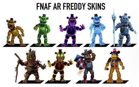 FNAF AR Freddy Skins by CoolTeen15 on DeviantArt