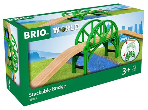 BRIO World Stackable Bridge for Kids Age 3 Years Up – Compatible with ...