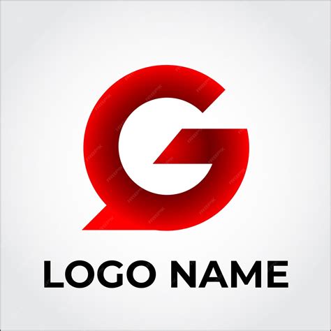 Premium Vector | G red logo