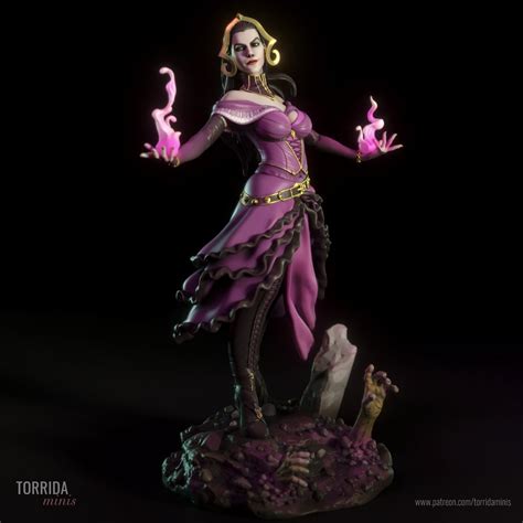 3D Printed Miniature Kit SFW / NSFW | LILIANA Resin Model – ThreeDTreasury Resin Miniatures