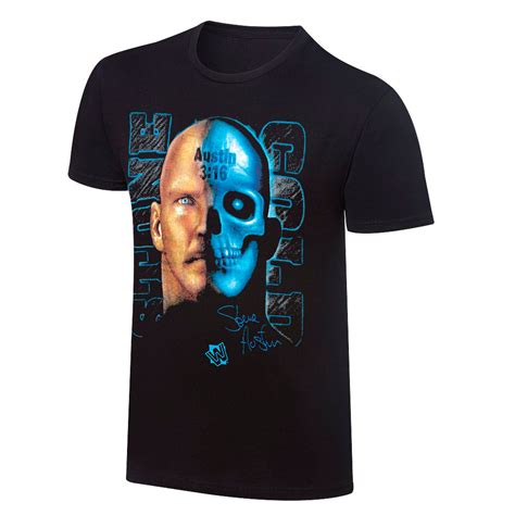 Stone Cold Steve Austin "Face/Skull" Retro T-Shirt - 3 Count - Wrestling Merchandise