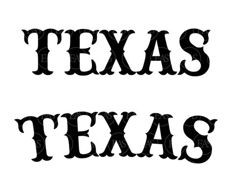 Texas Svg Western Font Svg Cowboy Svg. Vektor Cut Datei für - Etsy ...