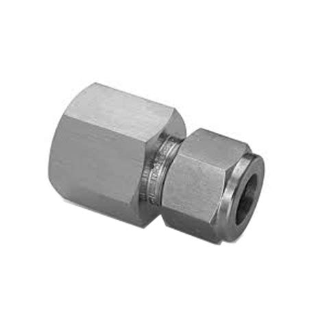 Stainless Steel Tube Fittings - Bulkhead Female Connector - 1/4 x 1/4