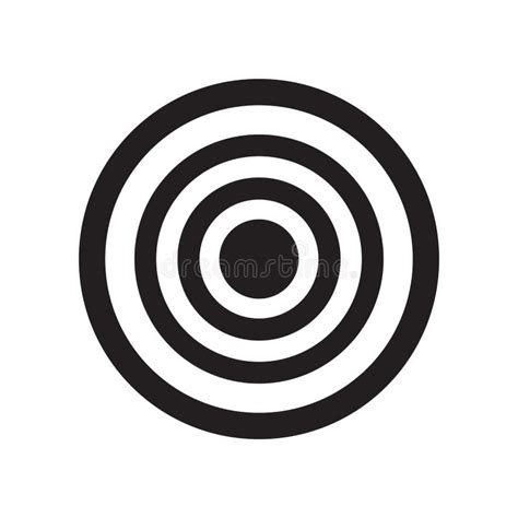 Shooting Target Icon Vector Sign And Symbol Isolated On White ...