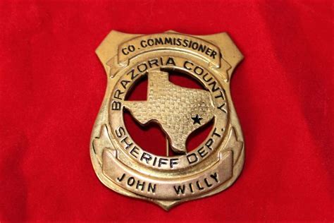 County Commissioner, Brazoria County Sheriff Depertment | Police badge, Law enforcement badges ...