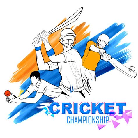 Top 3 Cricket Players Clipart