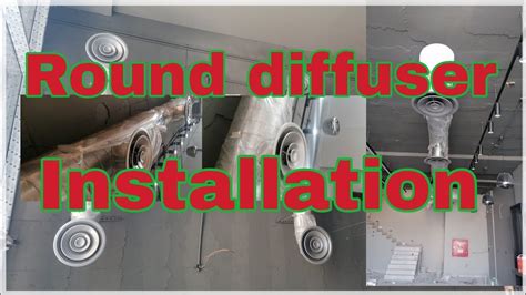 How to install round diffuser 10"in high ceilings /HVAC specialist - YouTube