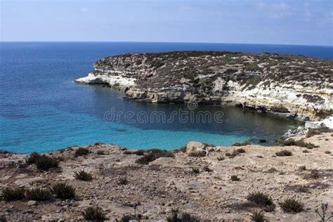 Lampedusa Island, Map, Aerial View Stock Illustration - Illustration of ...