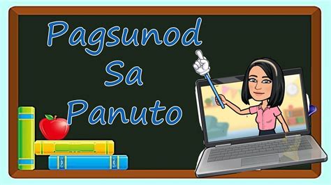 Pagsunod sa Panuto (Filipino 2 Q1 Week 5) - YouTube