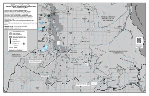 Sawtooth National Recreation Area- Southern Area Firewood Map 2023 map ...