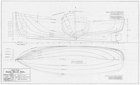 Troller Hull Lines | Hull, Classic boats, Model boats